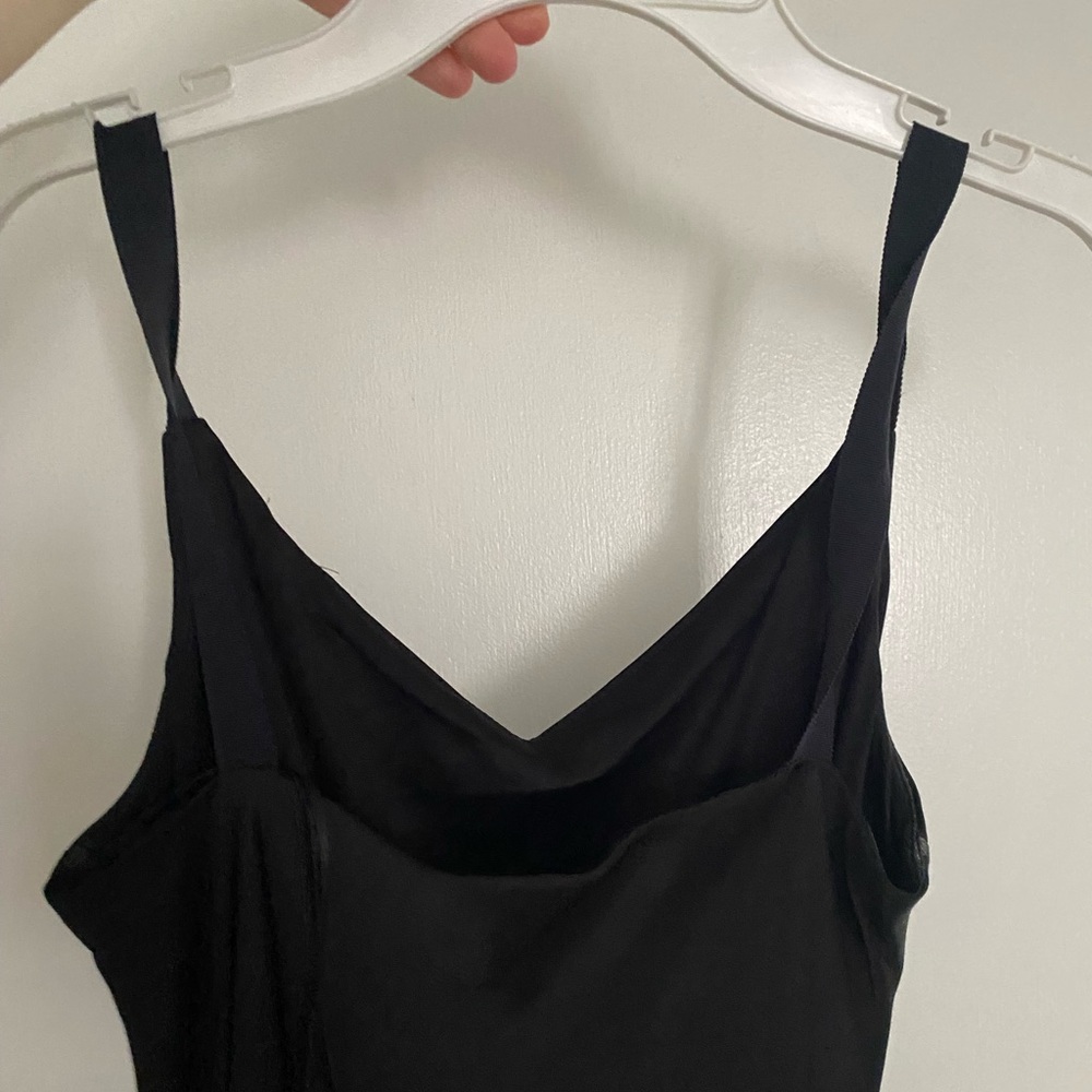 BLACK cocktail satin dress - Picture 4 of 4